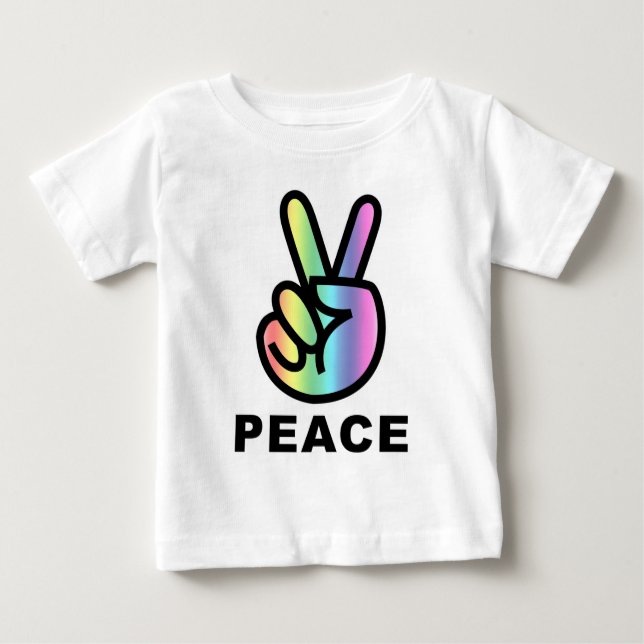 Rainbow peace baby T-Shirt (Front)