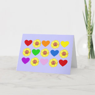 Rainbow Peace Card