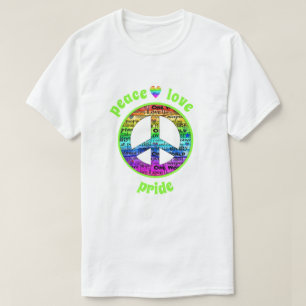 Rainbow Peace Love Pride T-Shirt