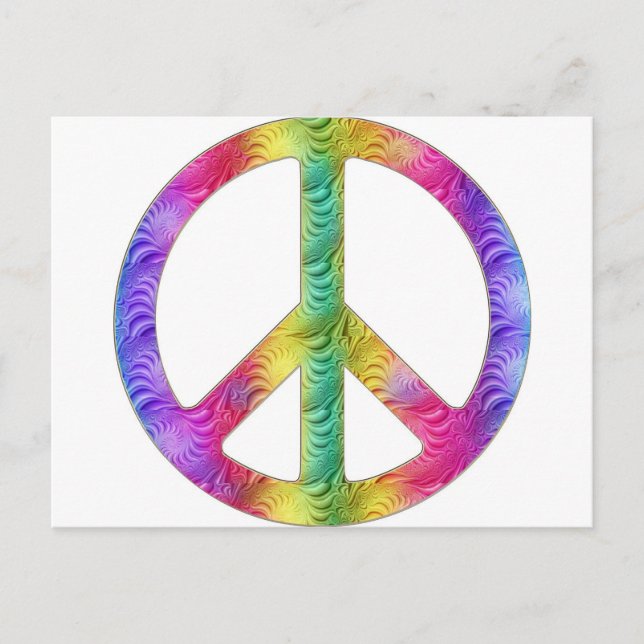 Rainbow Peace Postcard (Front)