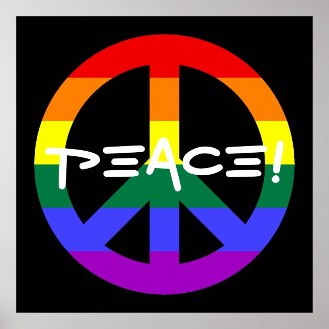 Rainbow Peace Sign (Front)