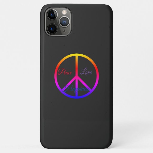 Rainbow Peace sign Case-Mate iPhone Case (Back)