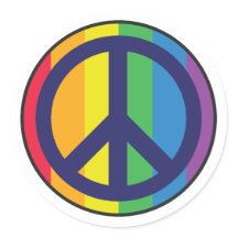 Rainbow Peace Sign