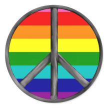 Rainbow peace sign pride lgbtq Gay 