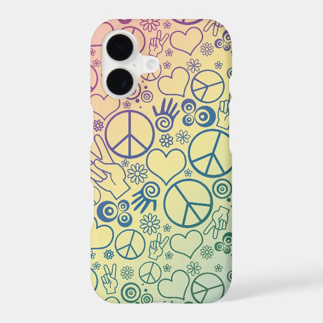 Rainbow Peace Symbol Design Pattern (Back)