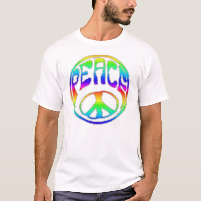 Rainbow Peace T-Shirt (Front)