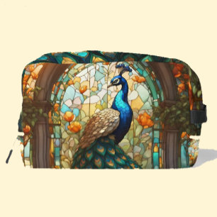 Rainbow Peacock Toiletries Bag Dopp Kit