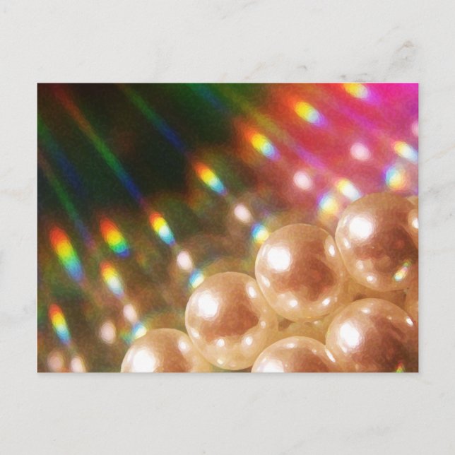 Rainbow Pearls Postcard (Front)