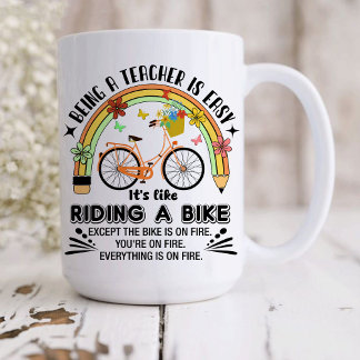 rainbow pencil Teacher Appreciation,funny Teacher Coffee Mug