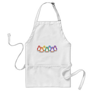 Rainbow Penguins Apron