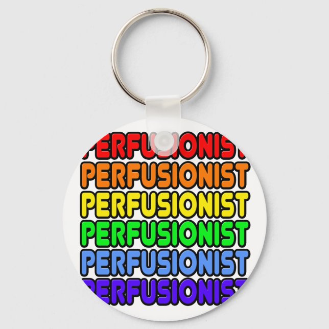 Rainbow Perfusionist Key Ring (Front)