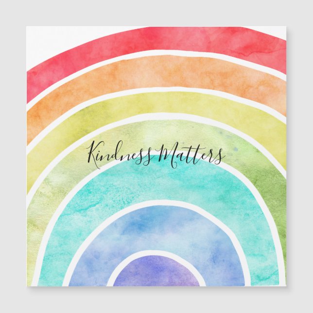 Rainbow personalised inspirational quote (Front)