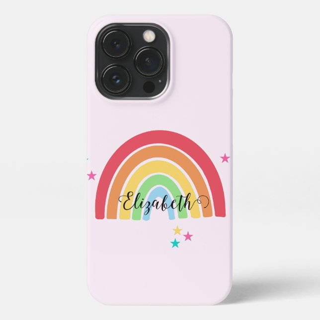 Rainbow Personalised Name Phone Case (Back)