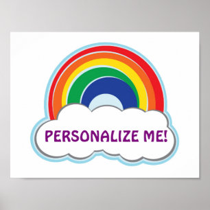 RAINBOW   personalised poster