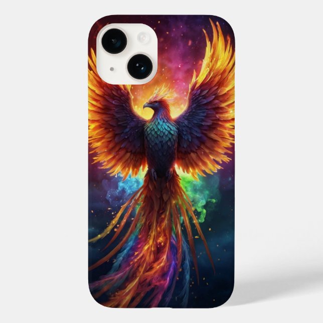 Rainbow Phoenix Case-Mate iPhone Case (Back)