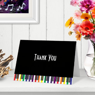 Rainbow Piano Keys   Thank You
