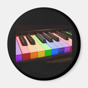 Rainbow Piano Magnet