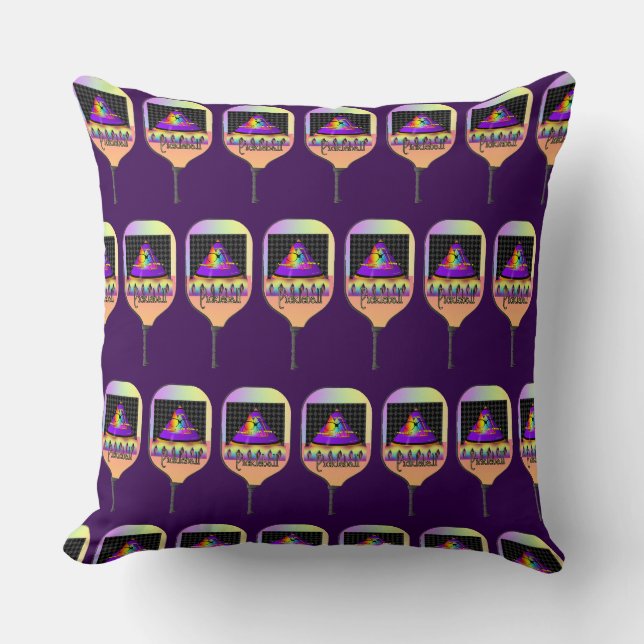 Rainbow Pickleball  Cushion (Front)