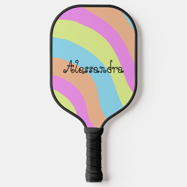 Rainbow Pickleball Paddle (Front)