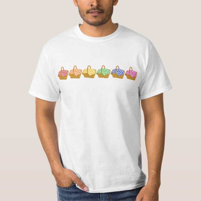 Rainbow Picnic Baskets T-Shirt (Front)