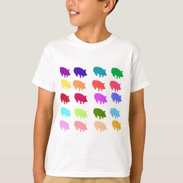Rainbow Pigs T-Shirt (Front)
