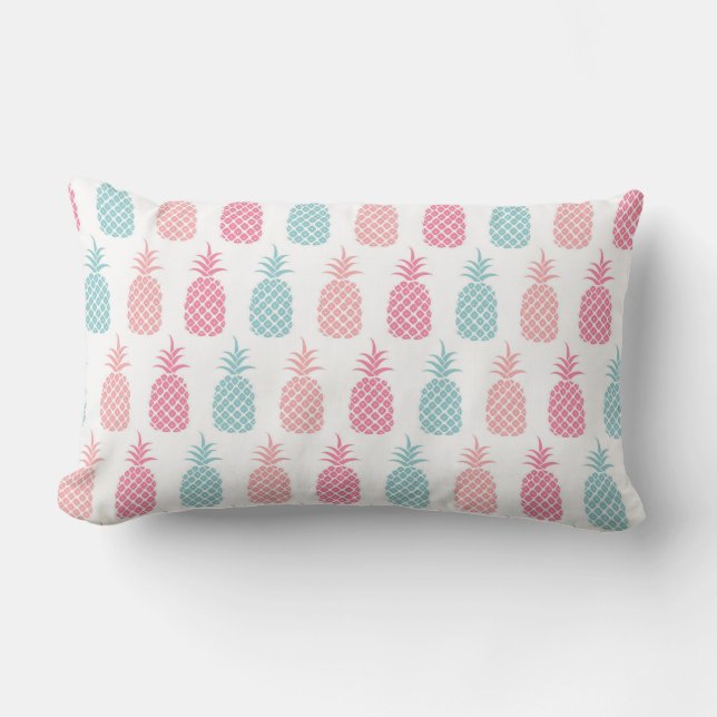 Rainbow Pineapple Lumbar Pillow (Front)