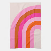 Rainbow Pink and Orange Boho Arch