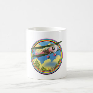 Rainbow Pink Bi plane logo Coffee Mug