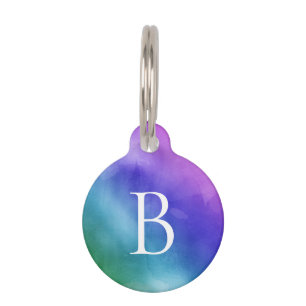 Rainbow Pink Purple Pet Tag