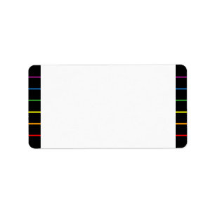 Rainbow Pinstripes LGBT Wedding   Event Blank Label