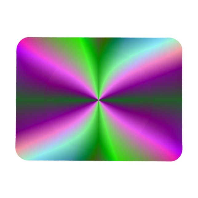 Rainbow Pinwheel 2 Magnet (Horizontal)
