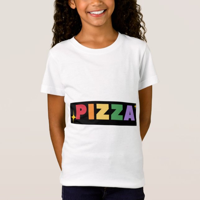 Rainbow Pizza  T-Shirt (Front)