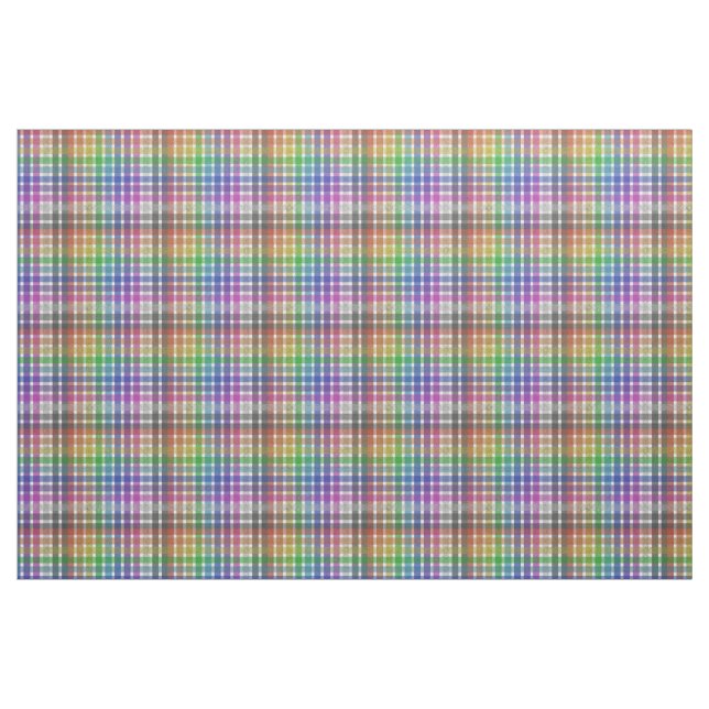 Rainbow Plaid - Pima Cotton Fabric (Fat Quarter)