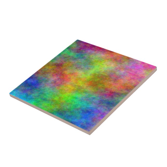 Rainbow Plasma Ceramic Tile (Side)