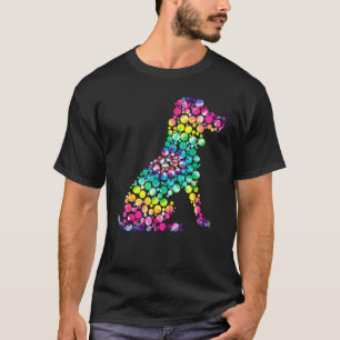 Rainbow Polka Dot Cute Dog Lover International Dot T-Shirt