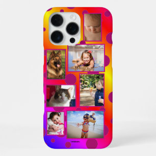 Rainbow Polka Dot Multi-photo Phone Case HAMbWG