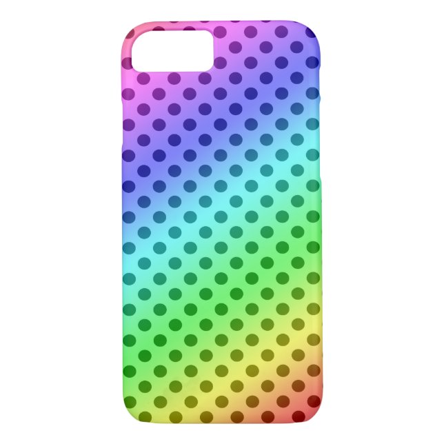 Rainbow Polka Dots Case-Mate iPhone Case (Back)