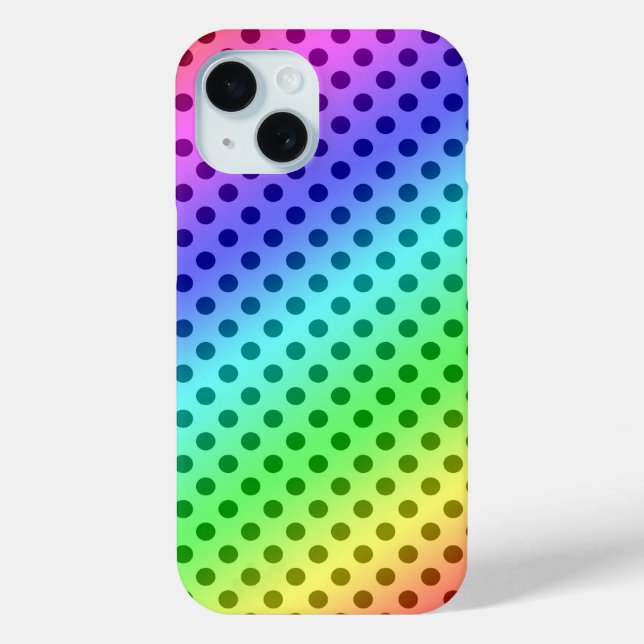 Rainbow Polka Dots Case-Mate iPhone Case (Back)