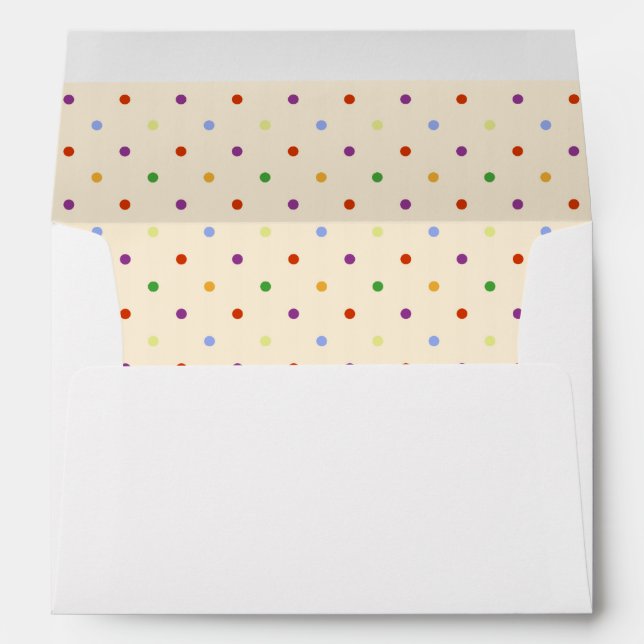 Rainbow Polka Dots Envelopes (Back (Bottom))