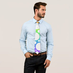 Rainbow Polka Dots Fun Neck Tie