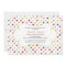 Rainbow Polka Dots Invitation