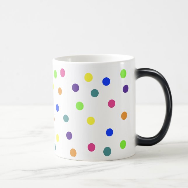 Rainbow Polka Dots Morphing Mug (Right)