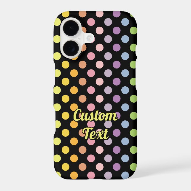 Rainbow Polka Dots Pattern (Back)