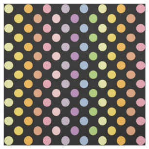 Rainbow Polka Dots Pattern Fabric