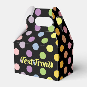 Rainbow Polka Dots Pattern Favour Box