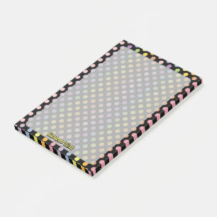 Rainbow Polka Dots Pattern Post-it Notes