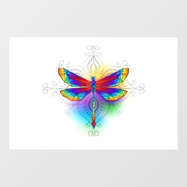 Rainbow Polygonal Dragonfly (Sheet)