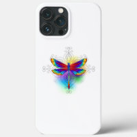 Rainbow Polygonal Dragonfly