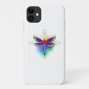 Rainbow Polygonal Dragonfly Case-Mate iPhone Case