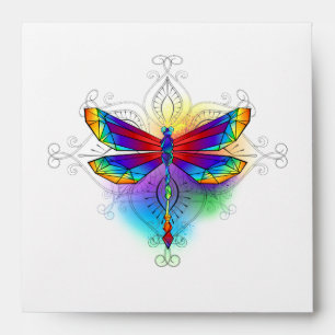 Rainbow Polygonal Dragonfly Envelope